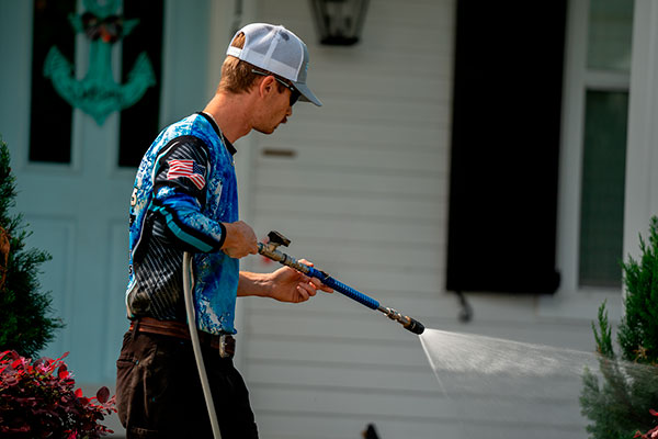 The Clean Home Power Washing staff - ready to get back to work!