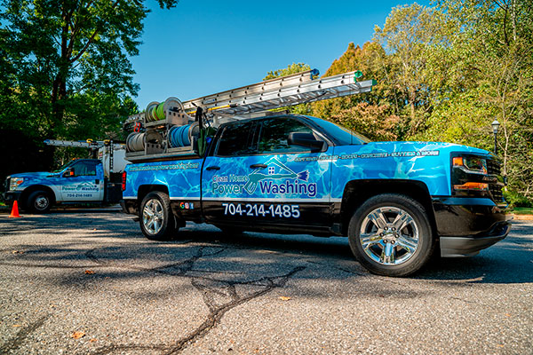 The Clean Home Power Washing trucks ready to go!